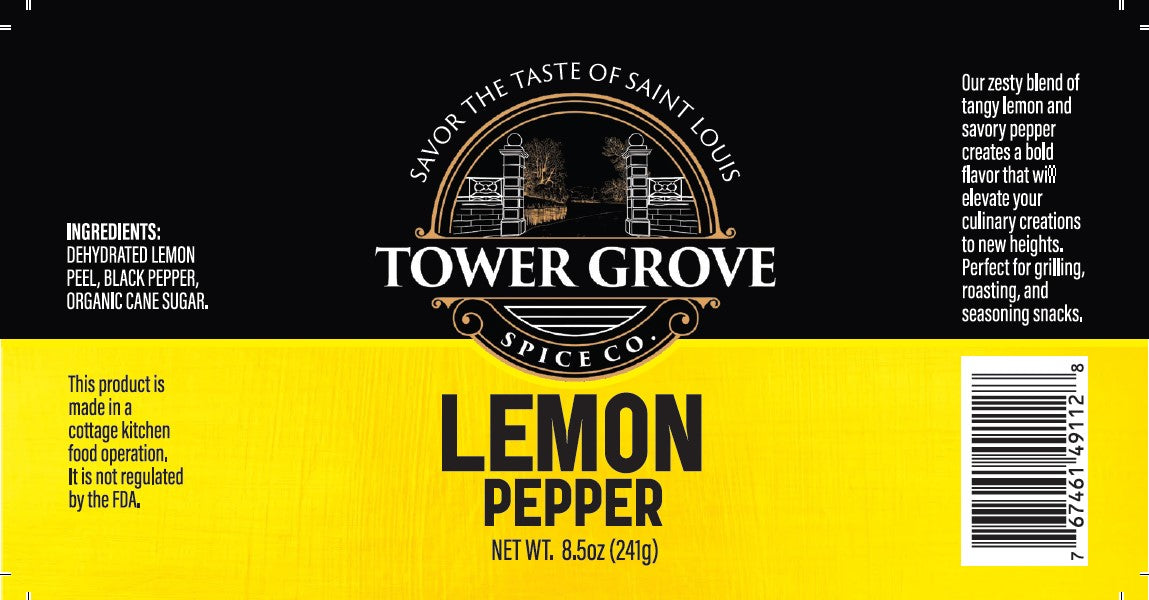 Organic Cracked Pepper & Lemon Seasoning